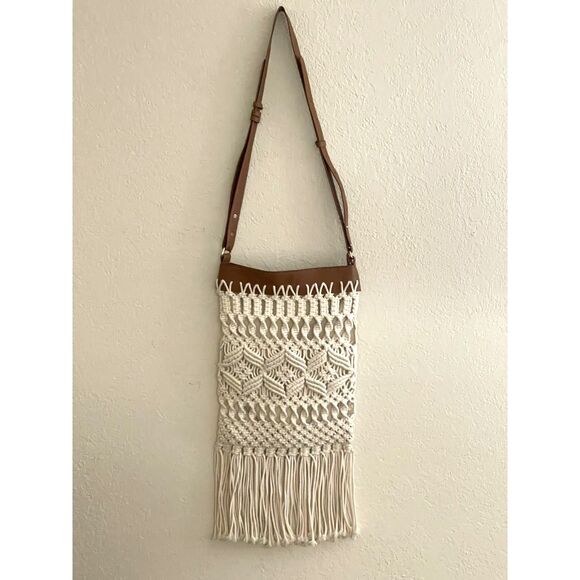 Macreme Inc Crossbody Bag Purse Vintage Y2K Handbag Boho Bohemian Knit - Picture 4 of 14